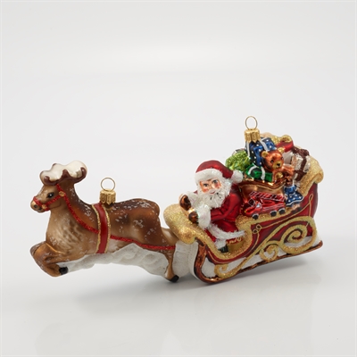 Julemand Med Kane & Rensdyr - Jubilæums ornament